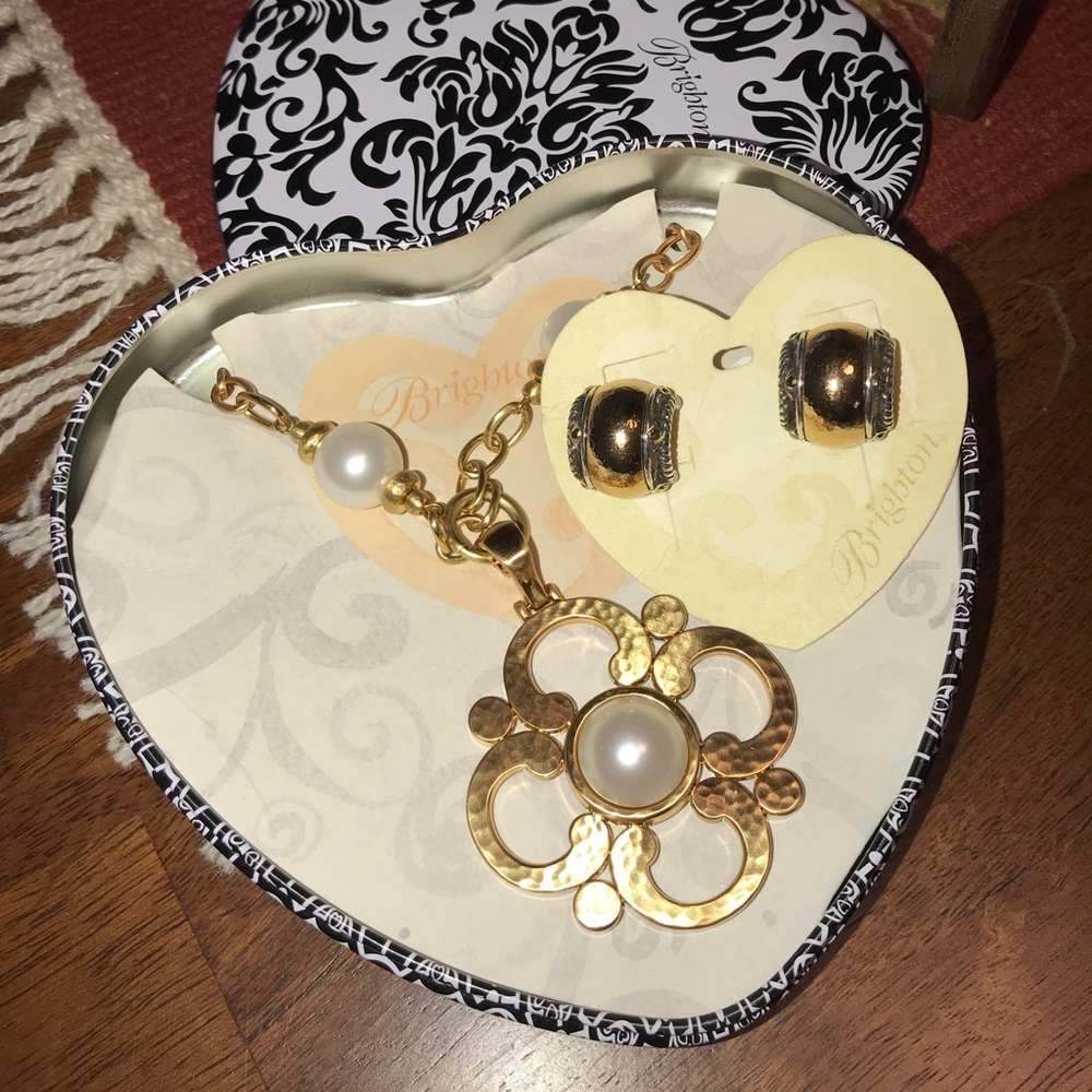 Brighton necklace and earrings